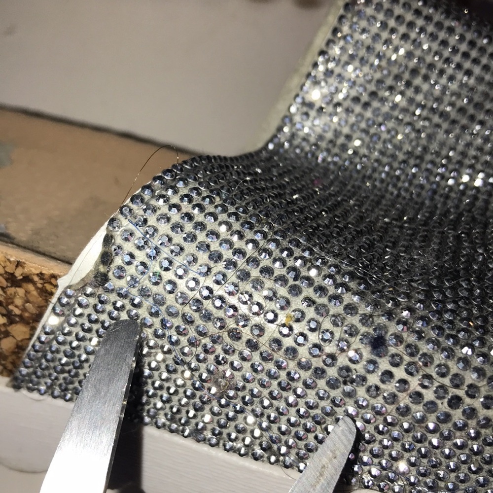 Women's Rhinestone Slide Sandals - Picture 11 of 12